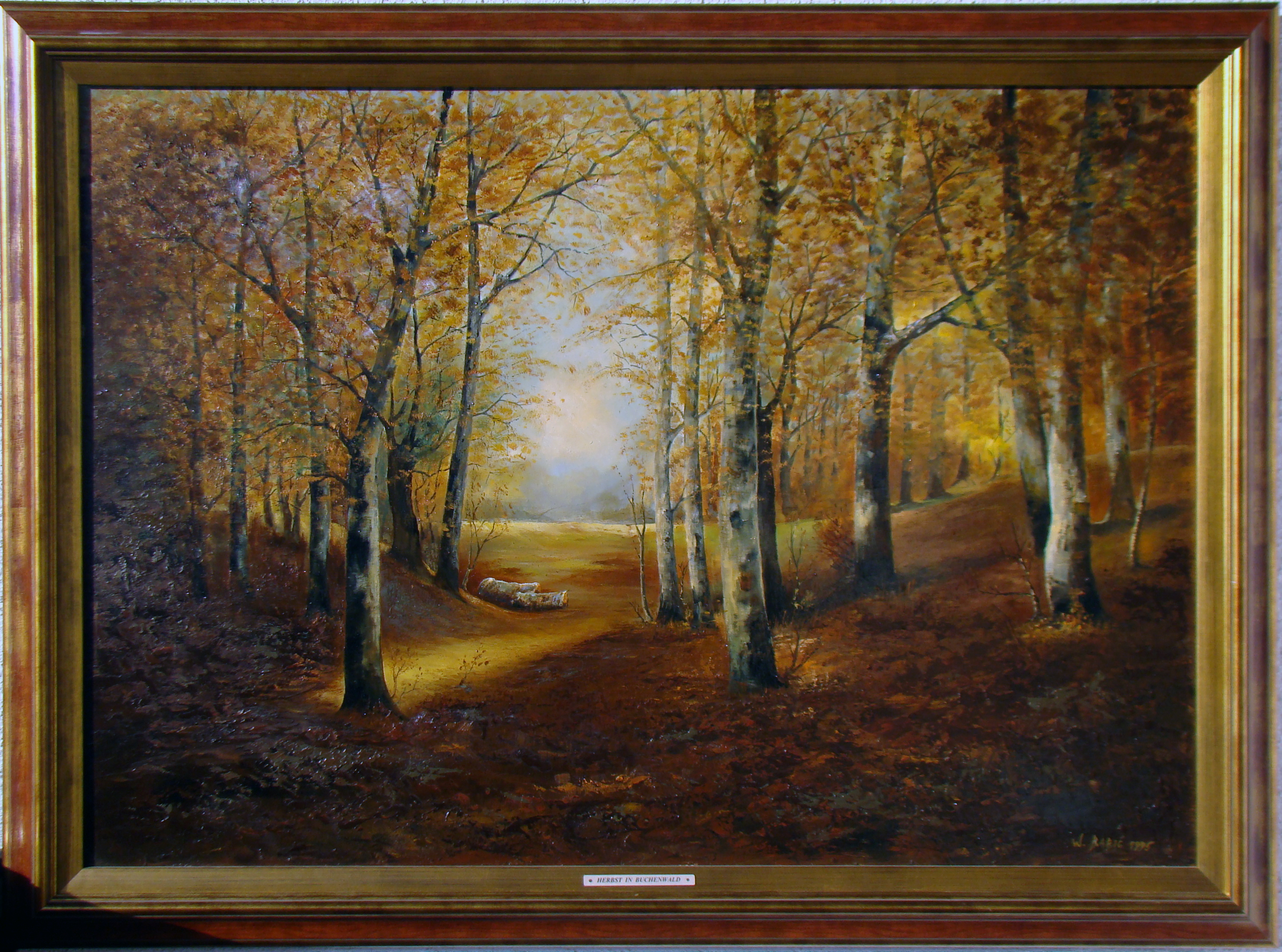 Herbst im Buchenwald (100cm x 75cm)