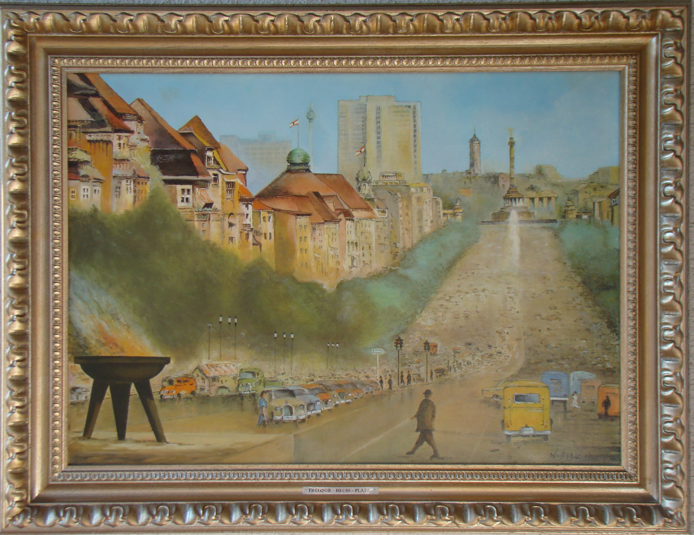 Theodor-Heuss-Platz Berlin (70cm x 50cm)